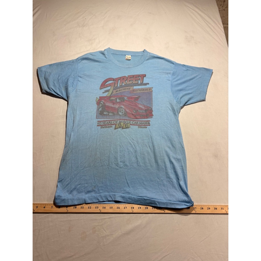 Vintage 1986 Street Machine Nationals T-Shirt Screen Stars Muscle Car Mania XL